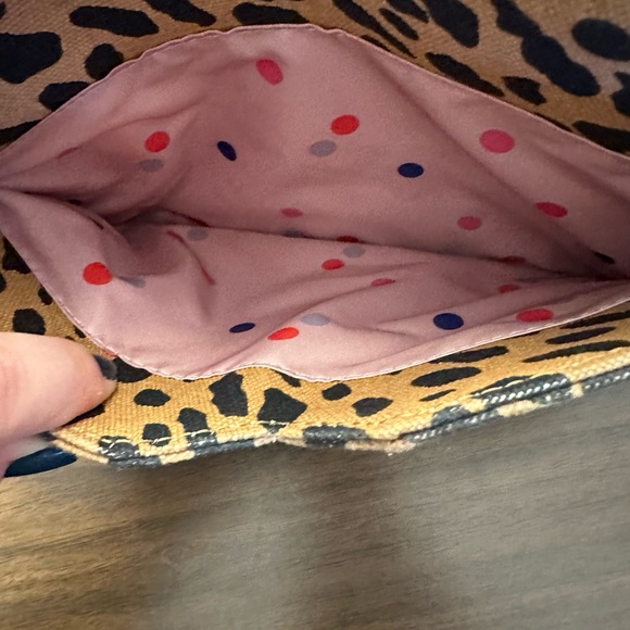 Stella & Dot leopard print top handle bag - Picture 9 of 11